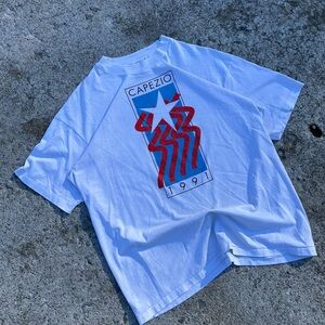 Capezio White and Red Graphic Shirt